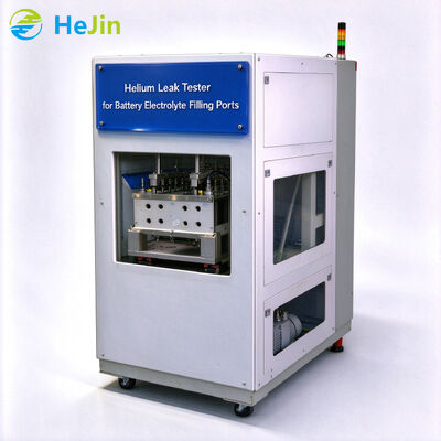Helium Tracer Gasbatterie Füllung Port Leckage Inspection Lösung mit verstellbarer Helium-Druckanlage für die Lithium-Ionen-Zellherstellung